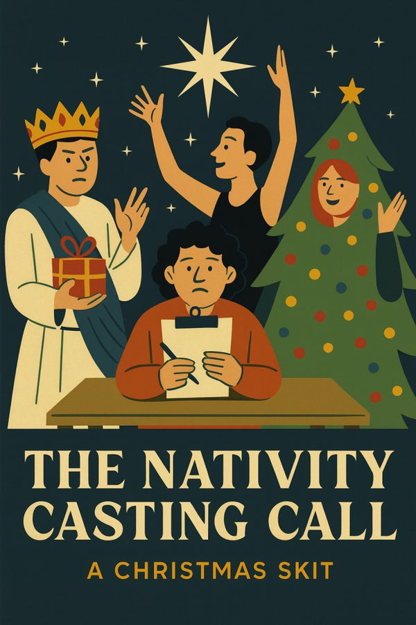 The Nativity Casting Call — Christmas church skit cover image