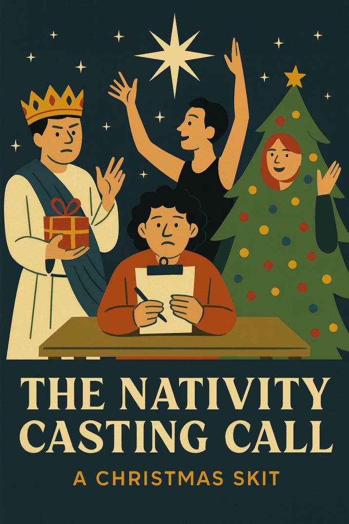 The Nativity Casting Call — Christmas church skit cover image