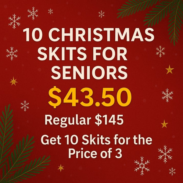Christmas Skits for Seniors Bundle: Buy 3 Get 7 FREE