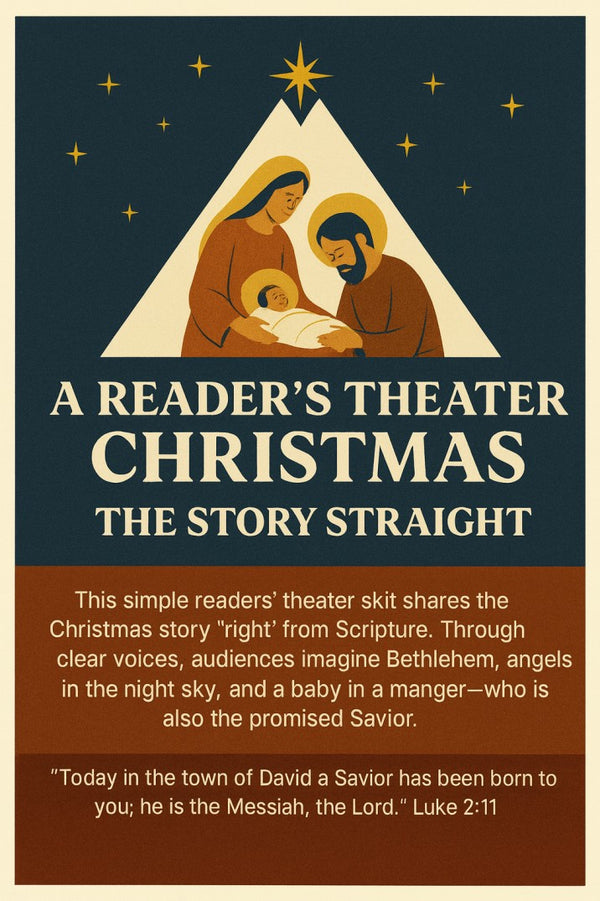 A Reader’s Theater Christmas: The Story Straight — Christmas church skit cover image