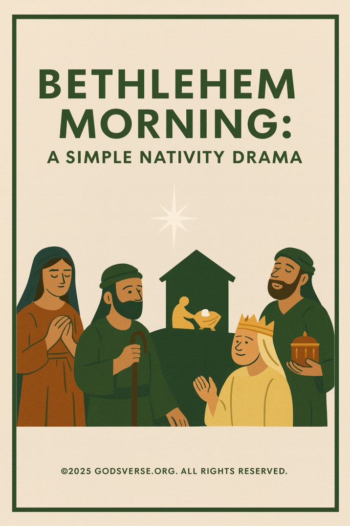 Bethlehem Morning: A Simple Nativity Drama — church skit script cover image