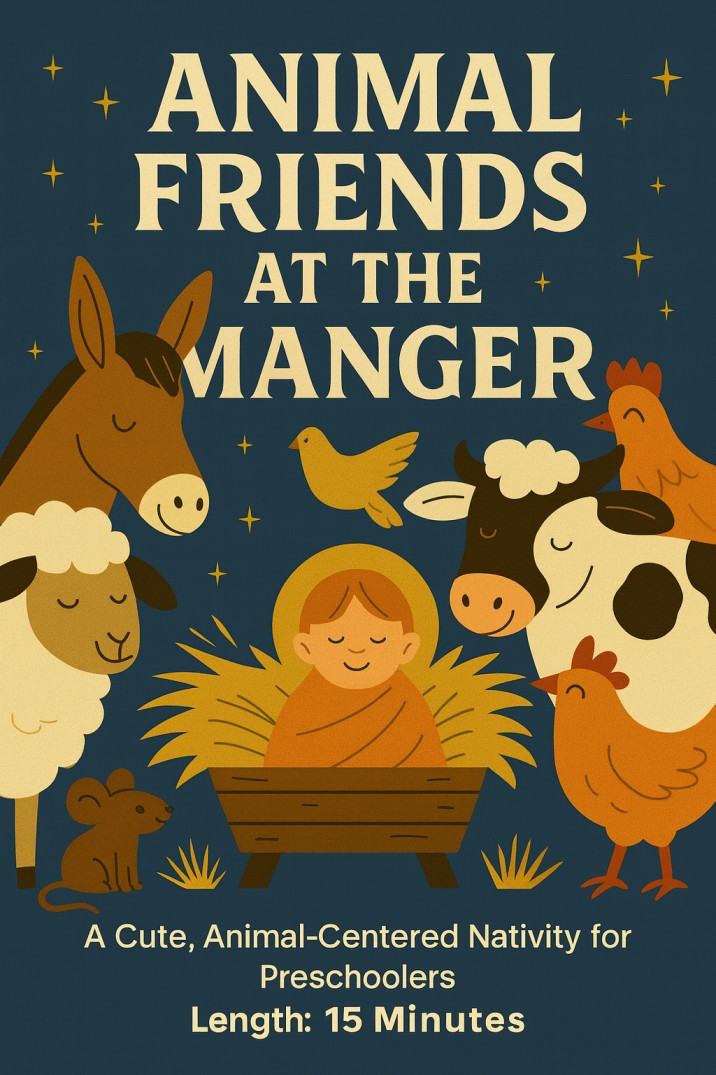Animal Friends at the Manger — Christmas church skit cover image