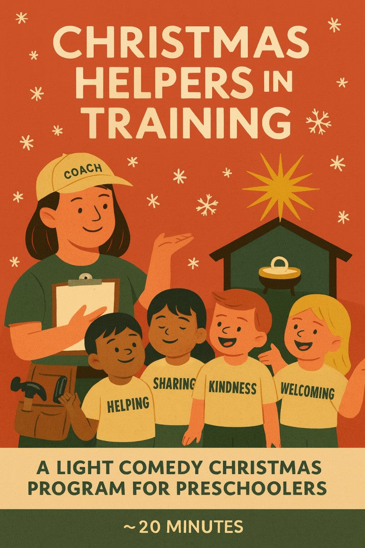 Christmas Helpers in Training — Christmas church skit cover image