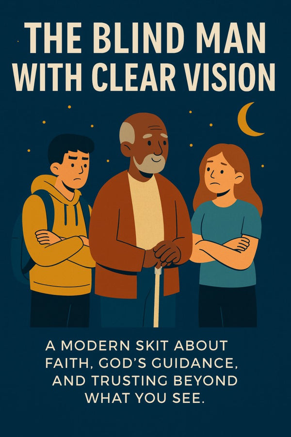 The Blind Man With Clear Vision — Christmas church skit cover image