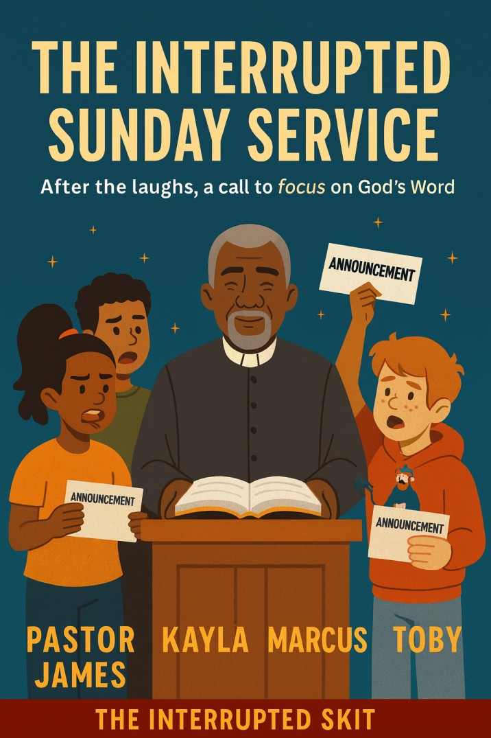 The Interrupted Sunday Service — Christmas church skit cover image