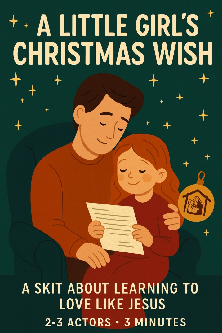 A Little Girl’s Christmas Wish — Christmas church skit cover image