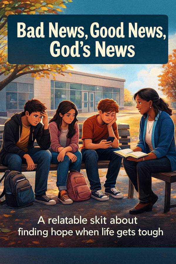 Bad News, Good News, God’s News — Christmas church skit cover image