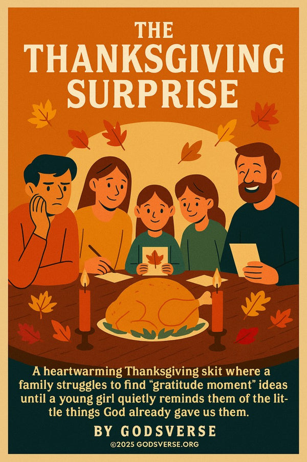 The Thanksgiving Surprise — Christmas church skit cover image