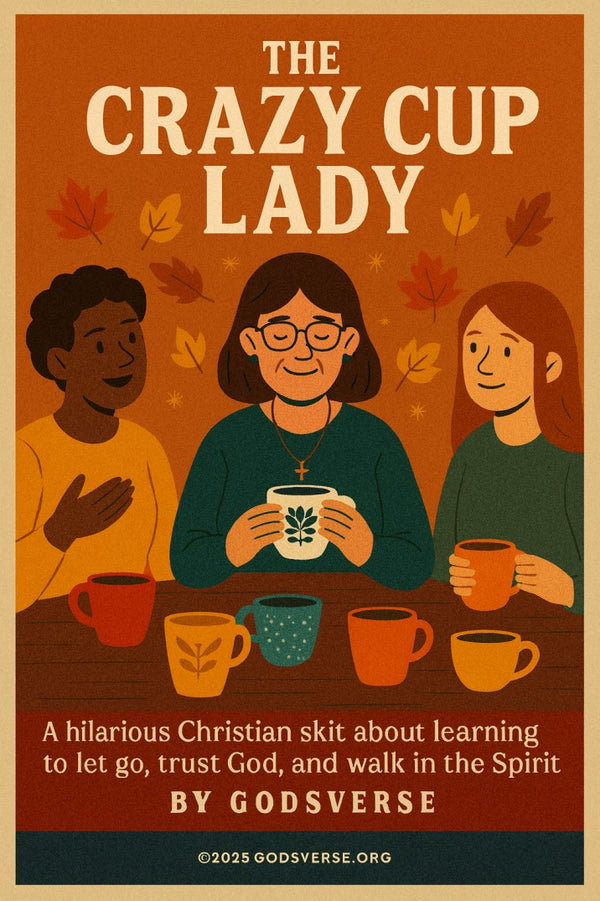 The Crazy Cup Lady: A Skit About Letting Go of Control — Christmas church skit cover image