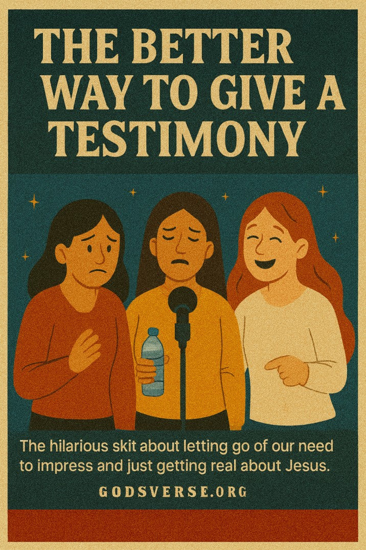 The Better Way to Give a Testimony — Christmas church skit cover image