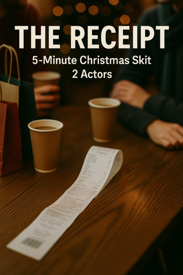 The Receipt: A 5 minute Duet Christmas Skit — Christmas church skit cover image