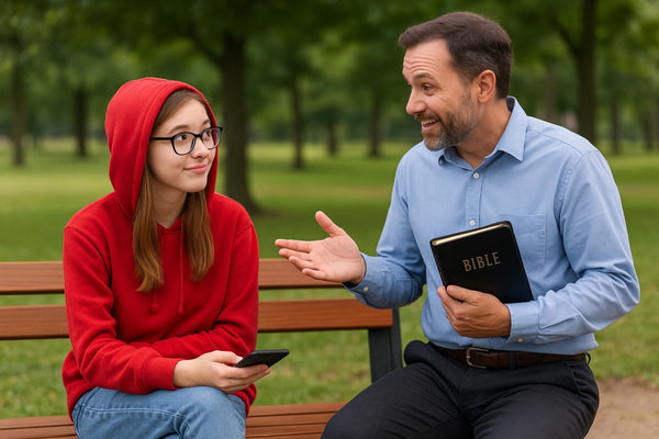 When Red Riding Hood Met the Bible: Two-person skit for church — church skit script cover image