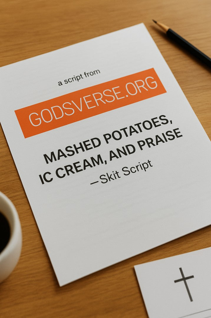 Mashed Potatoes, Ice Cream, and Praise — Thanksgiving church skit cover image