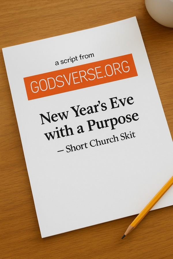 New Year’s Eve with a Purpose — Christmas church skit cover image