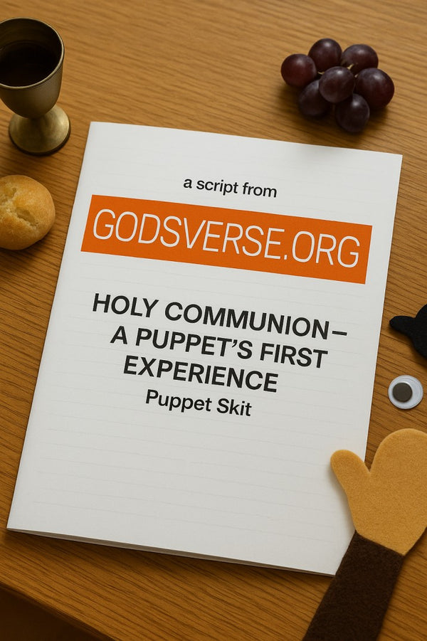 Holy Communion – A Puppet’s First Experience: Puppet Skit — puppet skit cover image