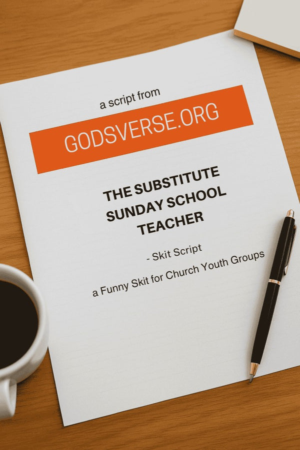 The Substitute Sunday School Teacher: a Funny Skit for Church Youth — youth group skit cover image