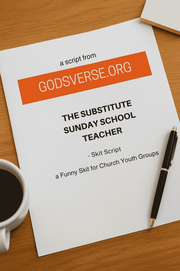 The Substitute Sunday School Teacher: a Funny Skit for Church Youth — youth group skit cover image