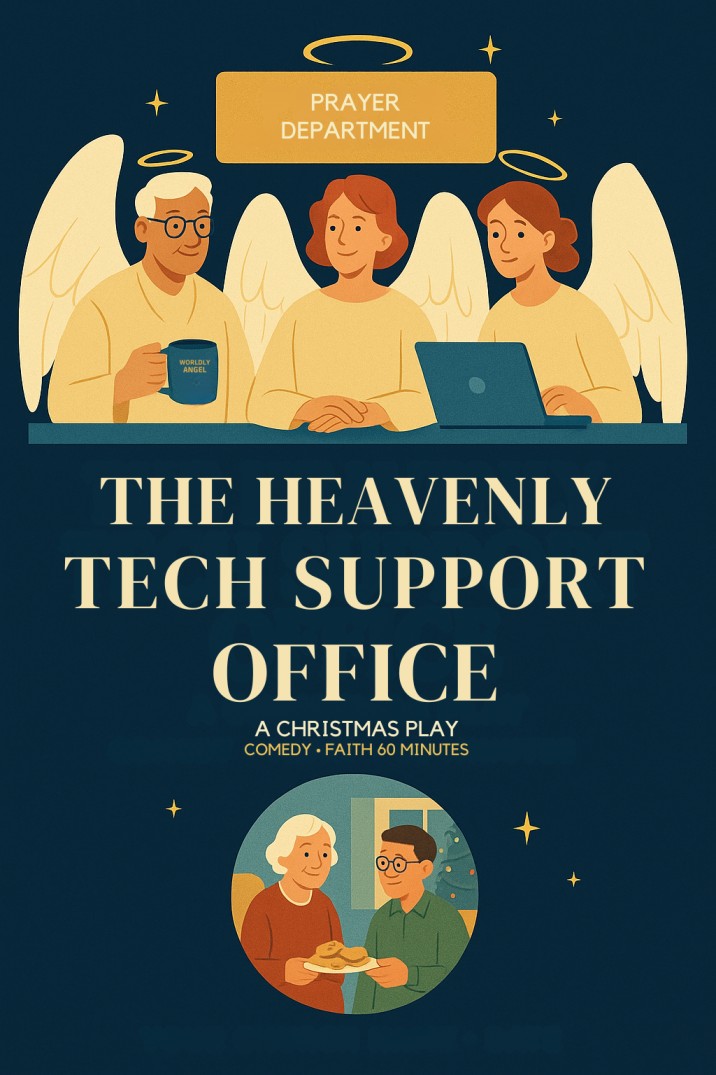 The Heavenly Tech Support Office: a Christmas Play — Christmas church skit cover image