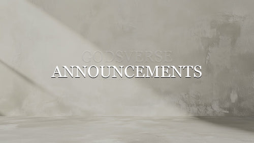 Announcements worship background clean minimalist