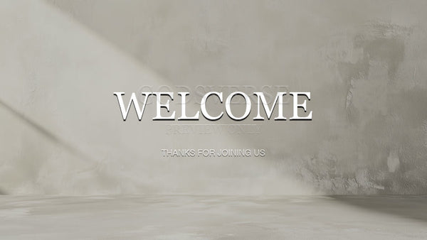 Welcome worship background clean minimalist