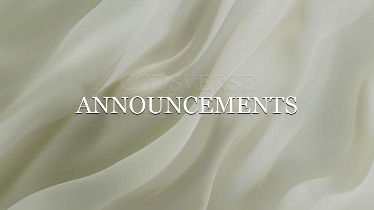 Announcements worship background clean minimalist