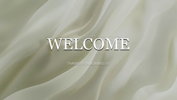 Welcome worship background clean minimalist