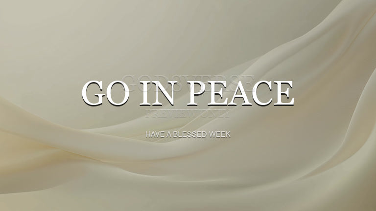 Go In Peace worship background clean minimalist