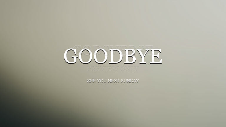 Goodbye worship background clean minimalist