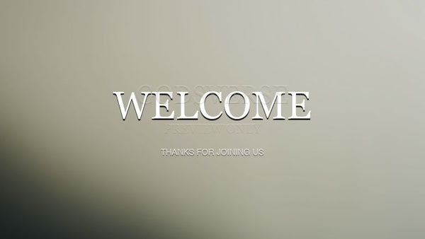 Welcome worship background clean minimalist