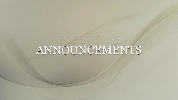 Announcements worship background clean minimalist