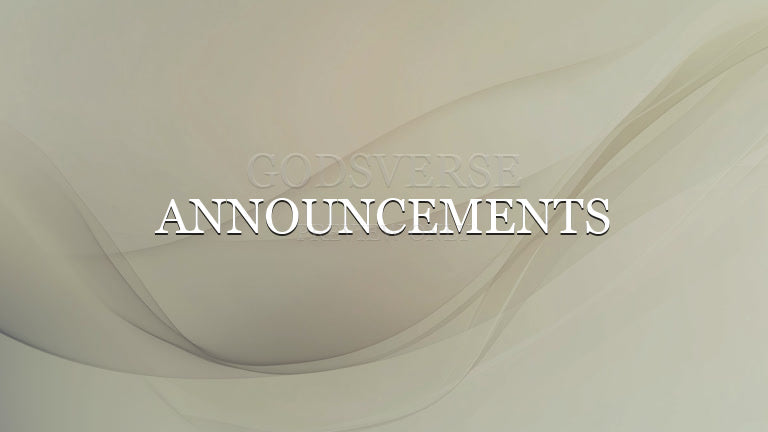 Announcements worship background clean minimalist