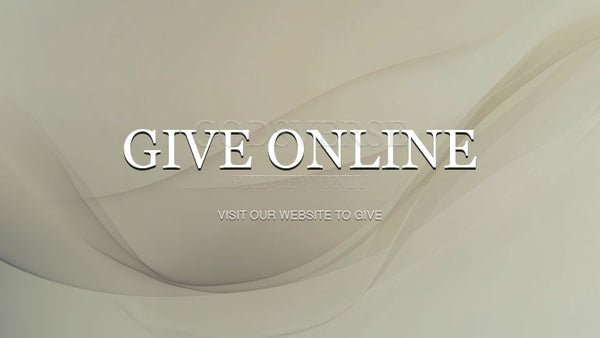 Give Online worship background clean minimalist