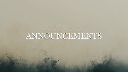 Announcements worship background clean minimalist