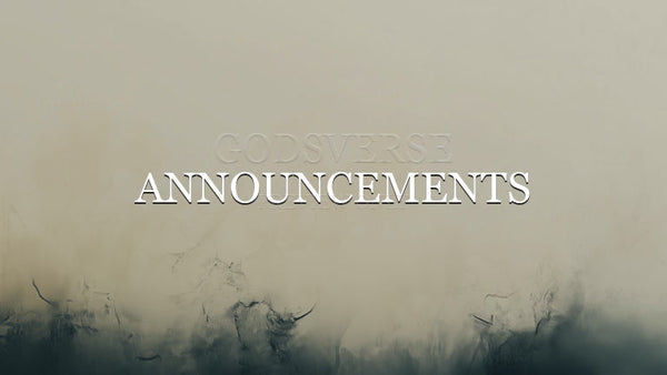 Announcements worship background clean minimalist