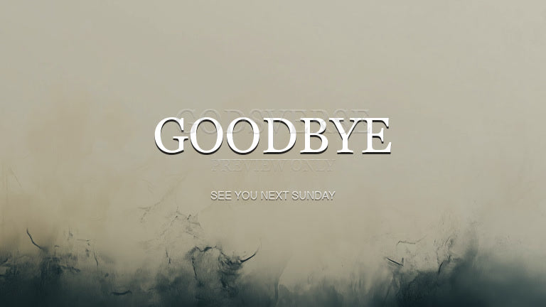 Goodbye worship background clean minimalist