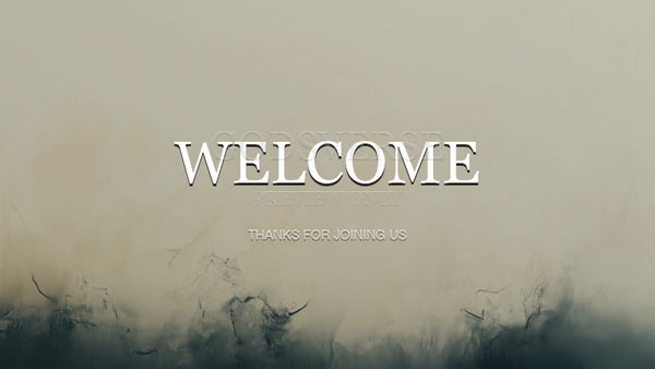 Welcome worship background clean minimalist