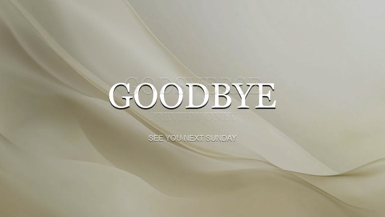 Goodbye worship background clean minimalist