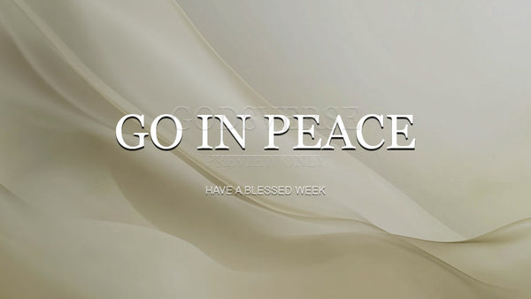 Go In Peace worship background clean minimalist