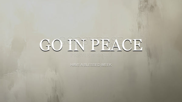 Go In Peace worship background clean minimalist