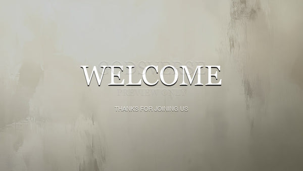Welcome worship background clean minimalist