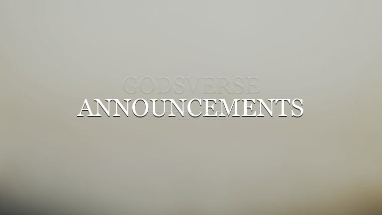 Announcements worship background clean minimalist