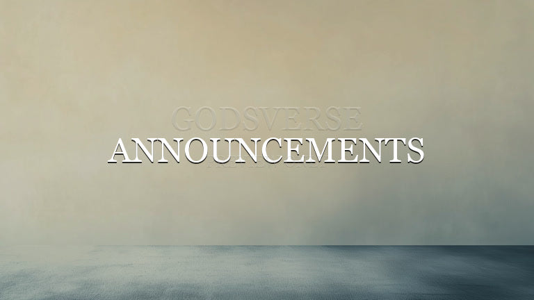 Announcements worship background clean minimalist