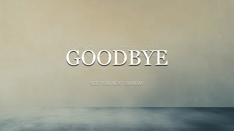 Goodbye worship background clean minimalist