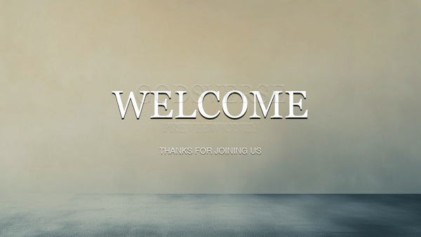Welcome worship background clean minimalist