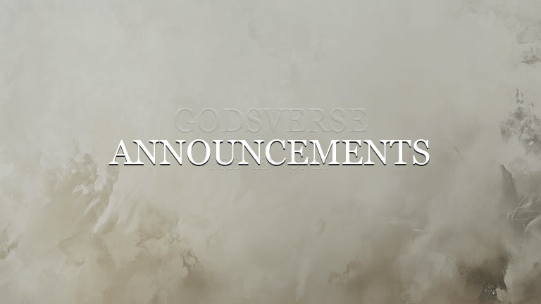 Announcements worship background clean minimalist
