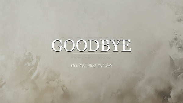 Goodbye worship background clean minimalist