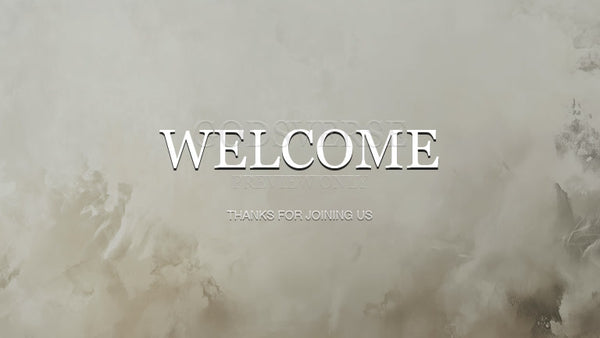 Welcome worship background clean minimalist