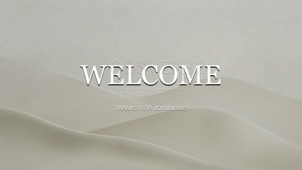 Welcome worship background clean minimalist