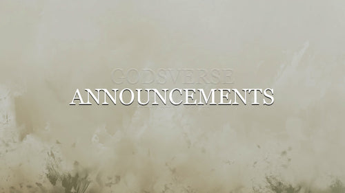 Announcements worship background clean minimalist
