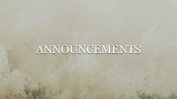 Announcements worship background clean minimalist